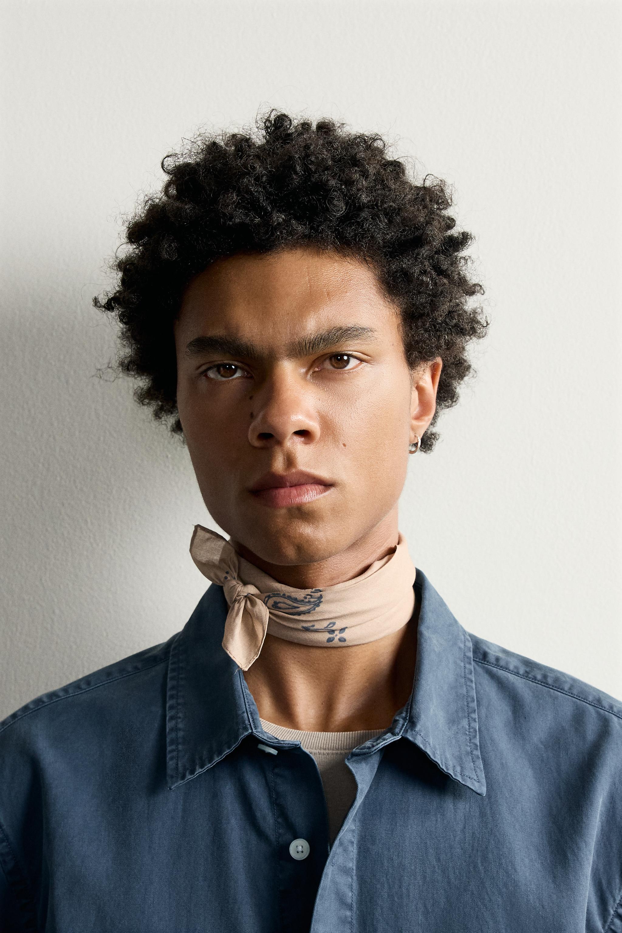 Zara Geometrik Desenli Bandana