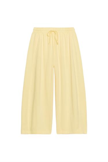 PANTALÓN RECTO - Amarillo de Zara