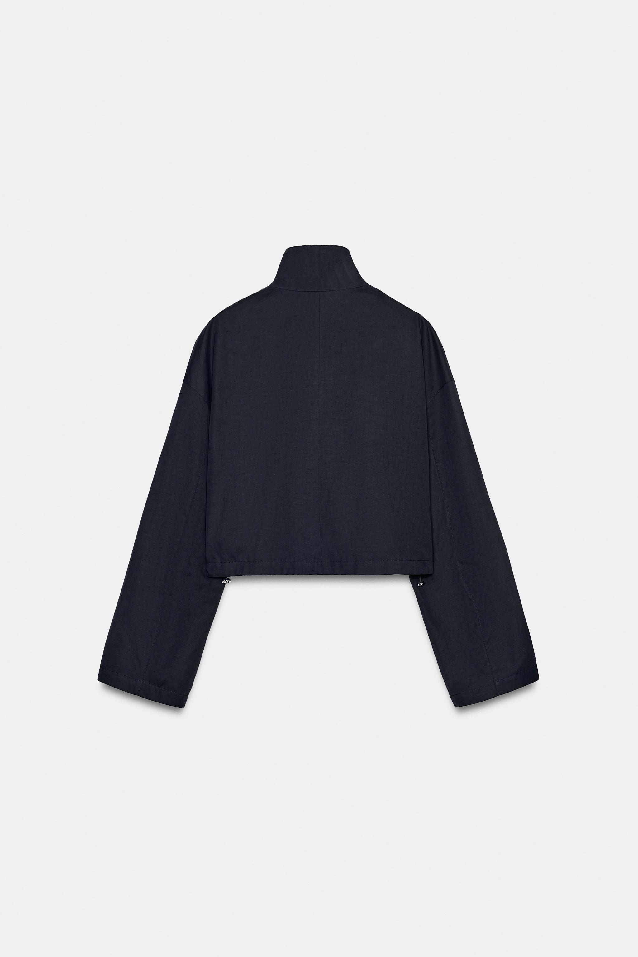 CROPPED HIGH COLLAR JACKET