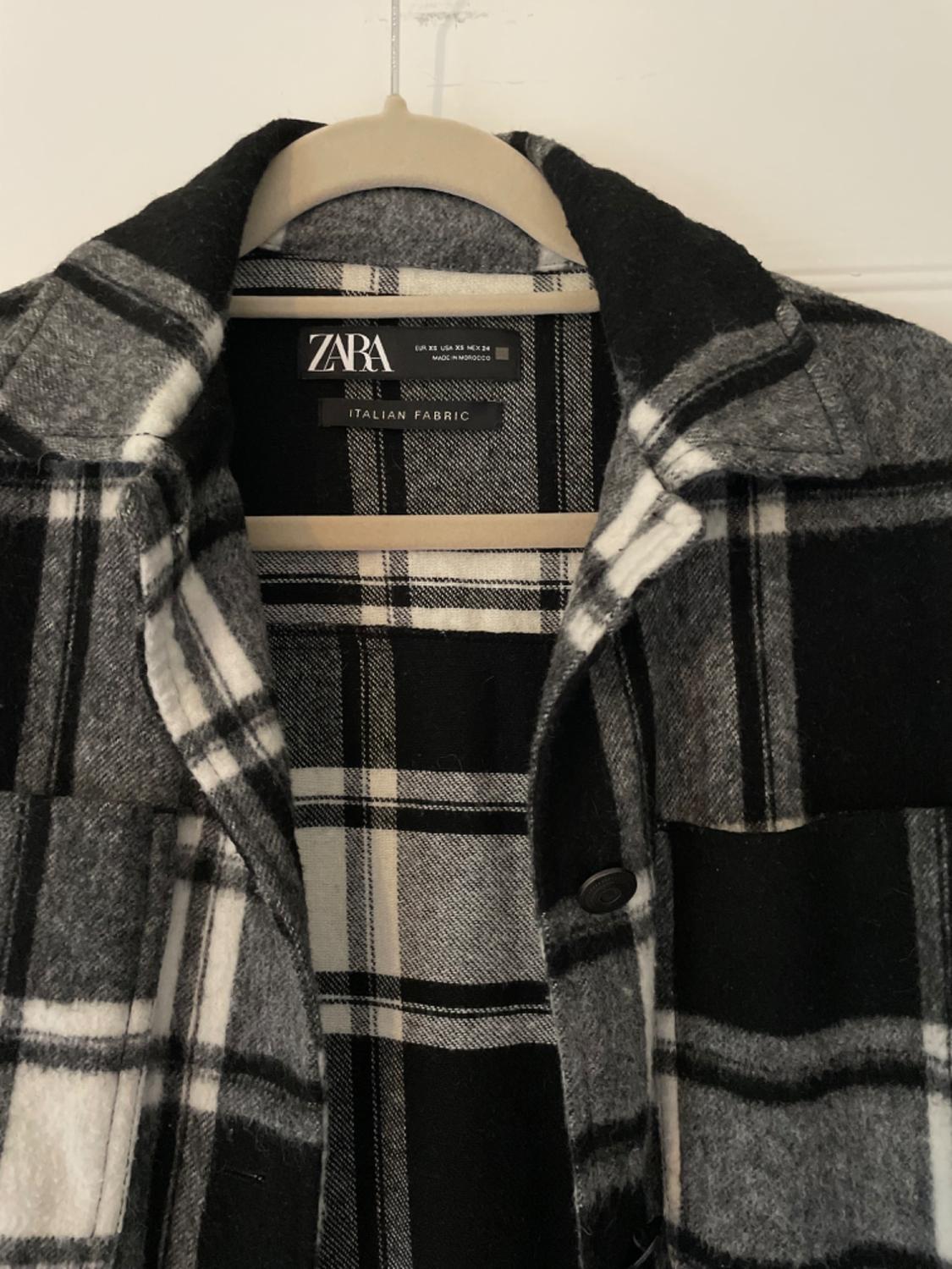 WOOL BLEND CHECK OVERSHIRT - Image 2