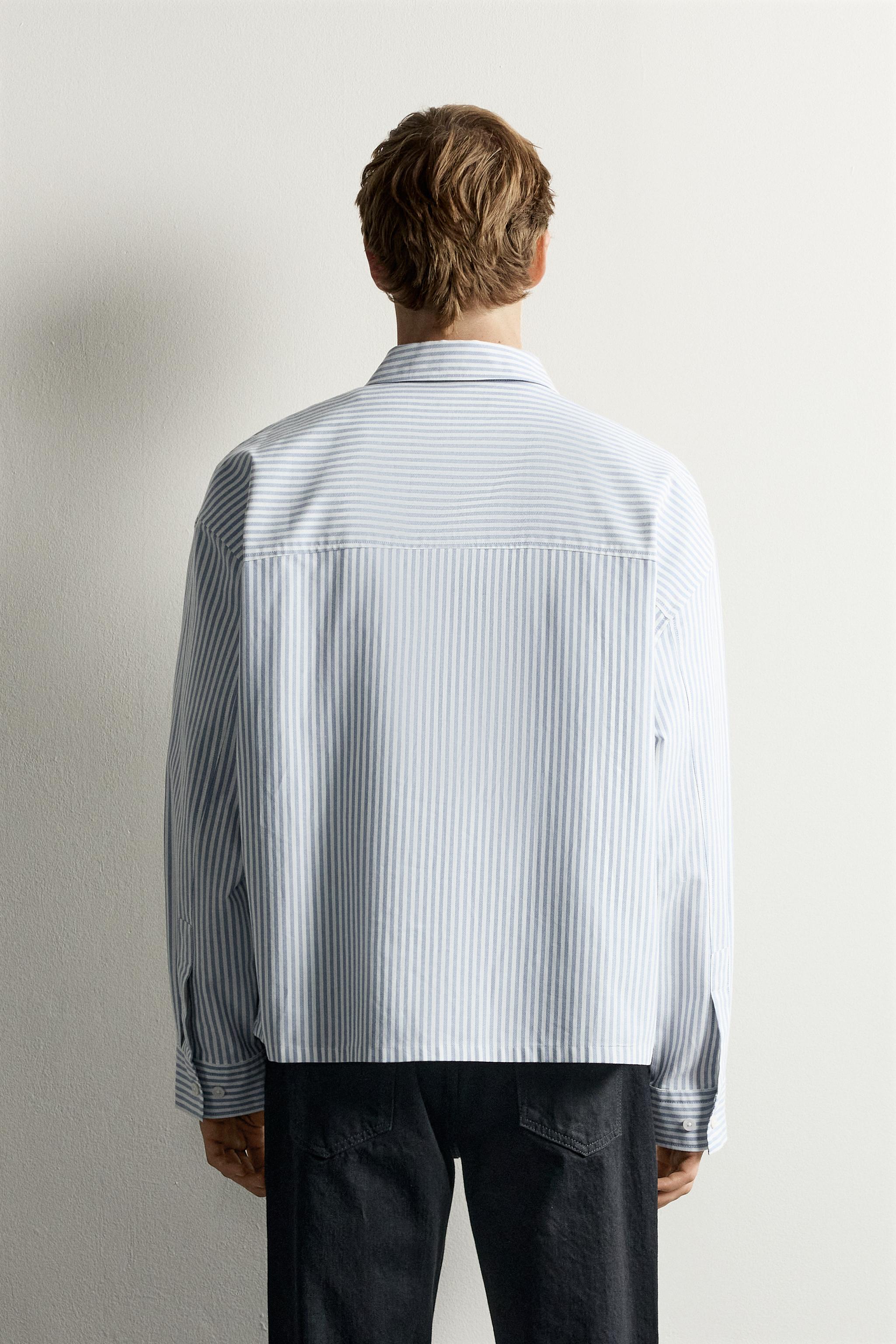 Мужские рубашки Zara BOXY FIT SHIRT — фото 3