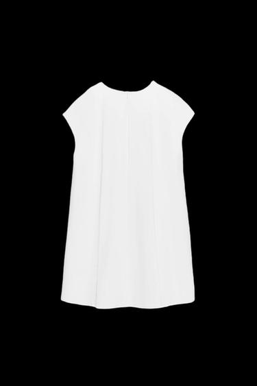 Zara ZW COLLECTION SHORT DRESS - White