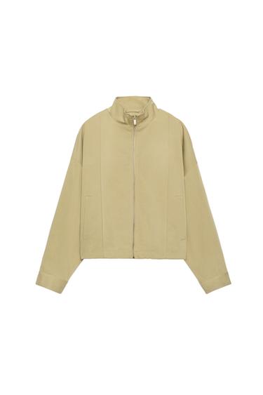 CAZADORA BOMBER CREMALLERA - Tostado de Zara