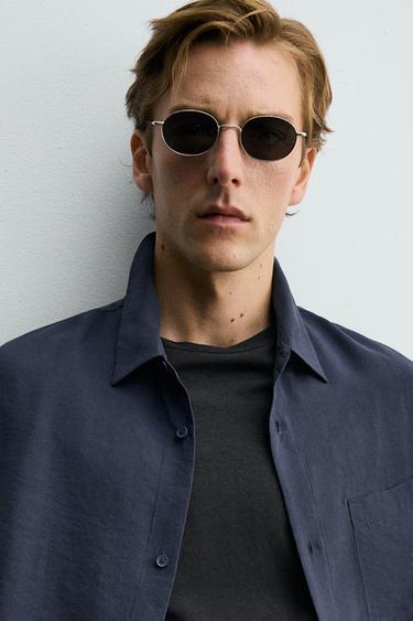 CAMISA FLUIDA SOFT - Marino de Zara