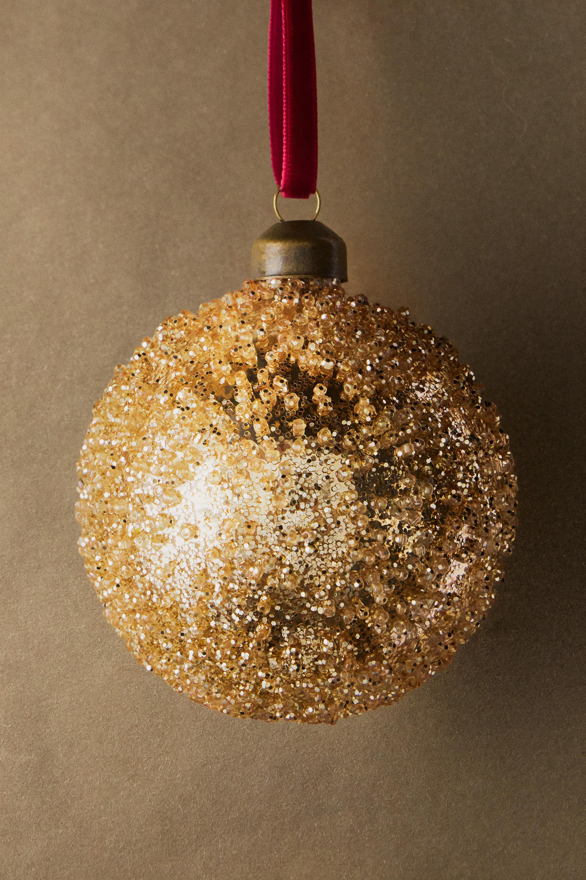 BEADED CHRISTMAS TREE BAUBLE