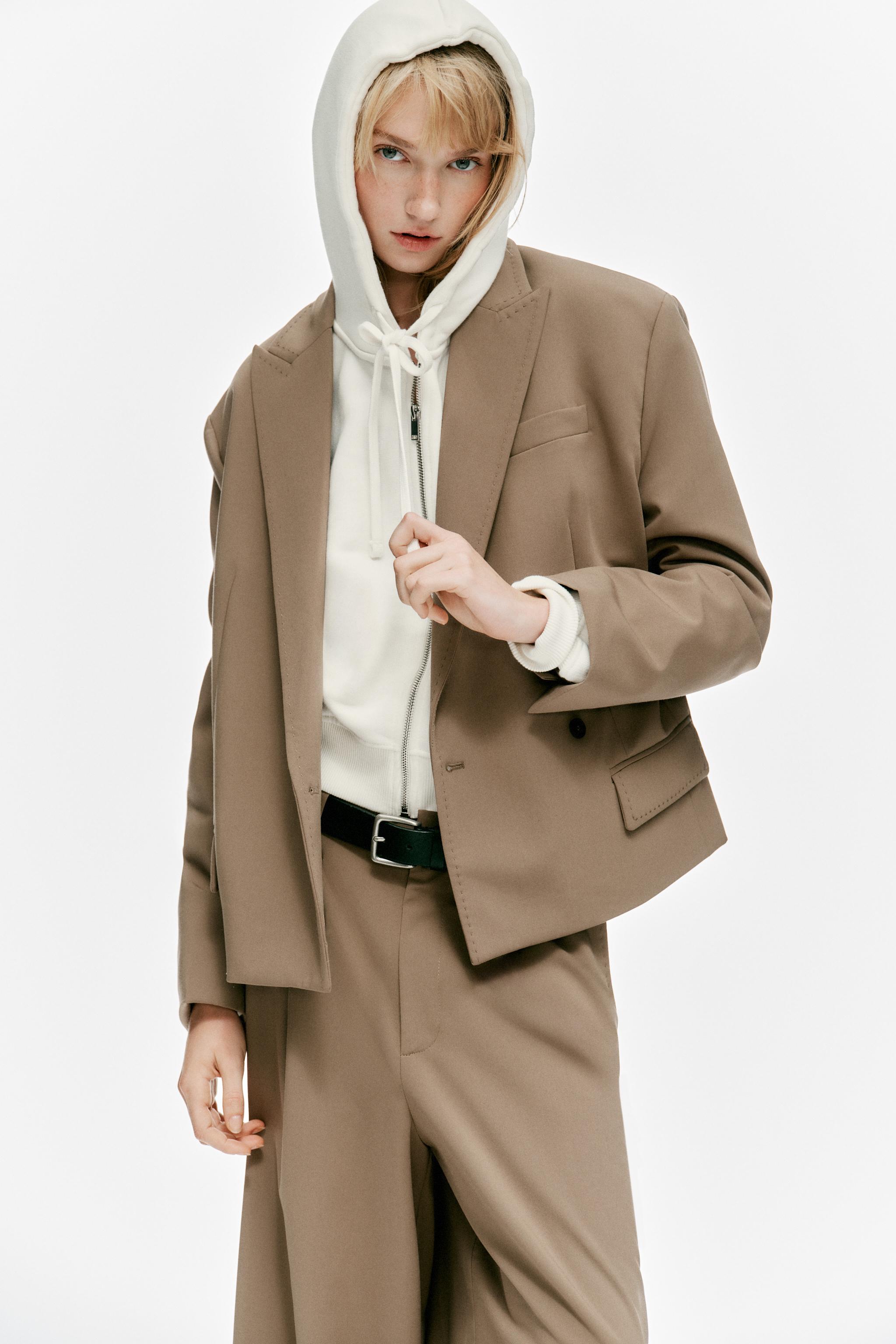 Zara DİKİŞ DETAYLI PİLİLİ PANTOLON görsel 4