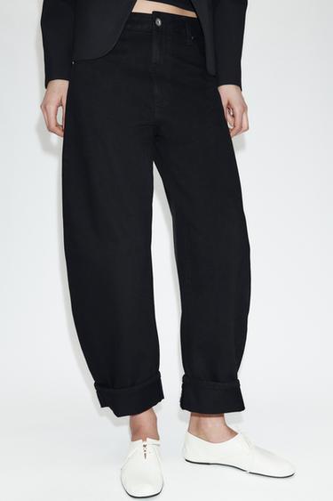 JEANS ZW COLLECTION BALLOON TIRO MEDIO - Negro de Zara