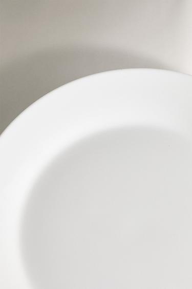 ASSIETTE PLATE VERRE BLANC - Blanc de Zara - Image 4