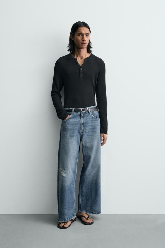 RELAXED FIT RIPPED JEANS from Zara - $79.90