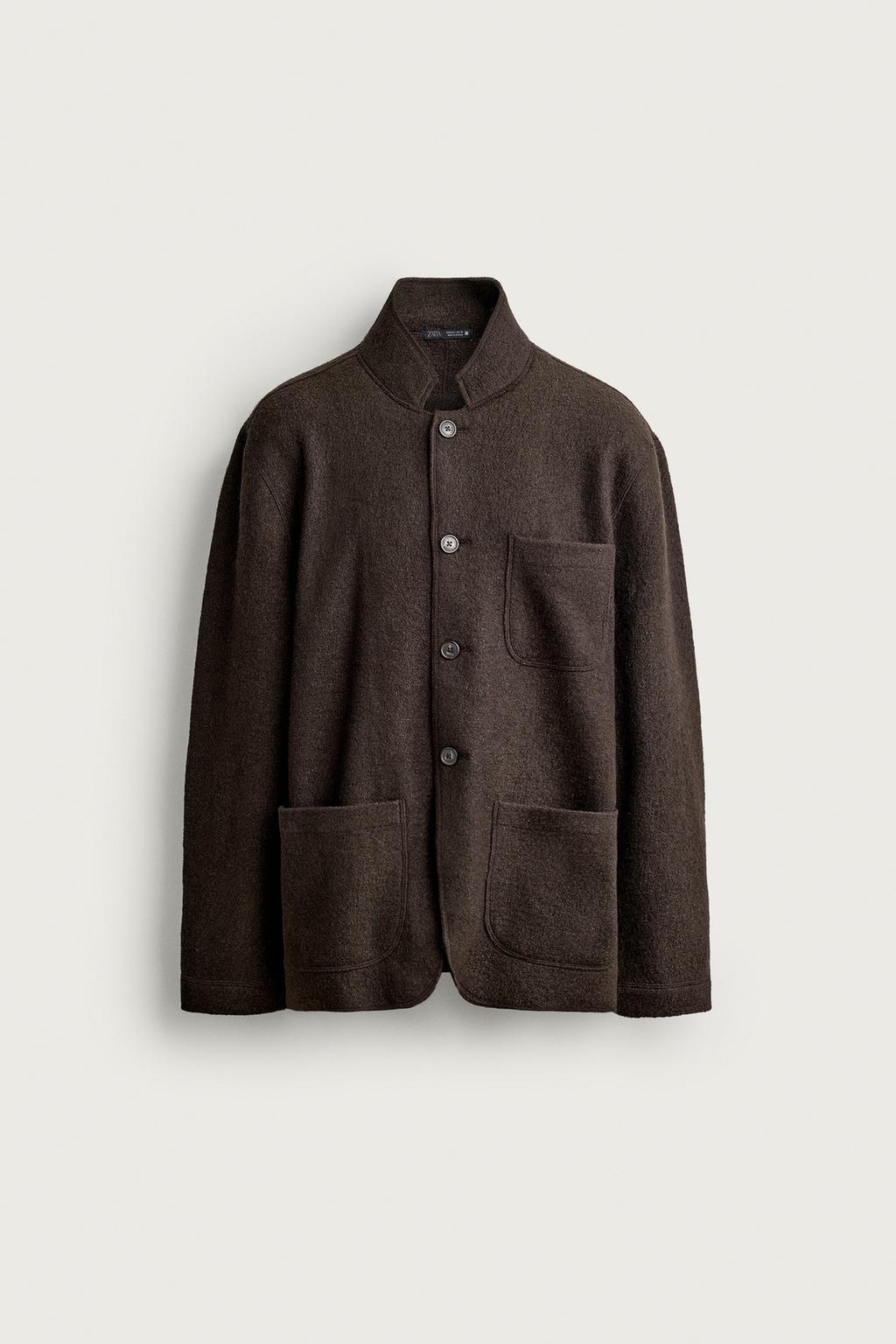 WOOL BLEND RELAXED FIT BLAZER