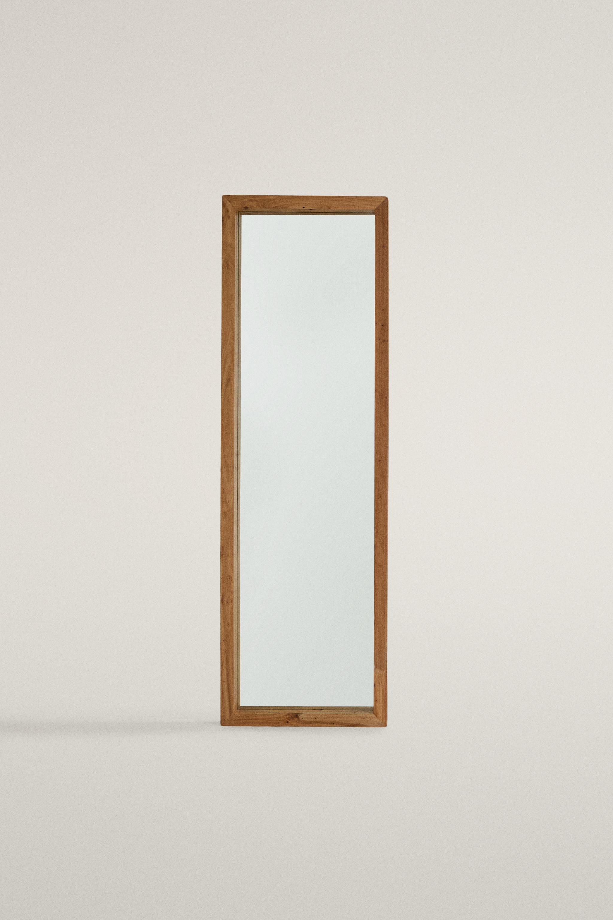 ELM WOOD FULL LENGTH MIRROR - Light beige | ZARA United States