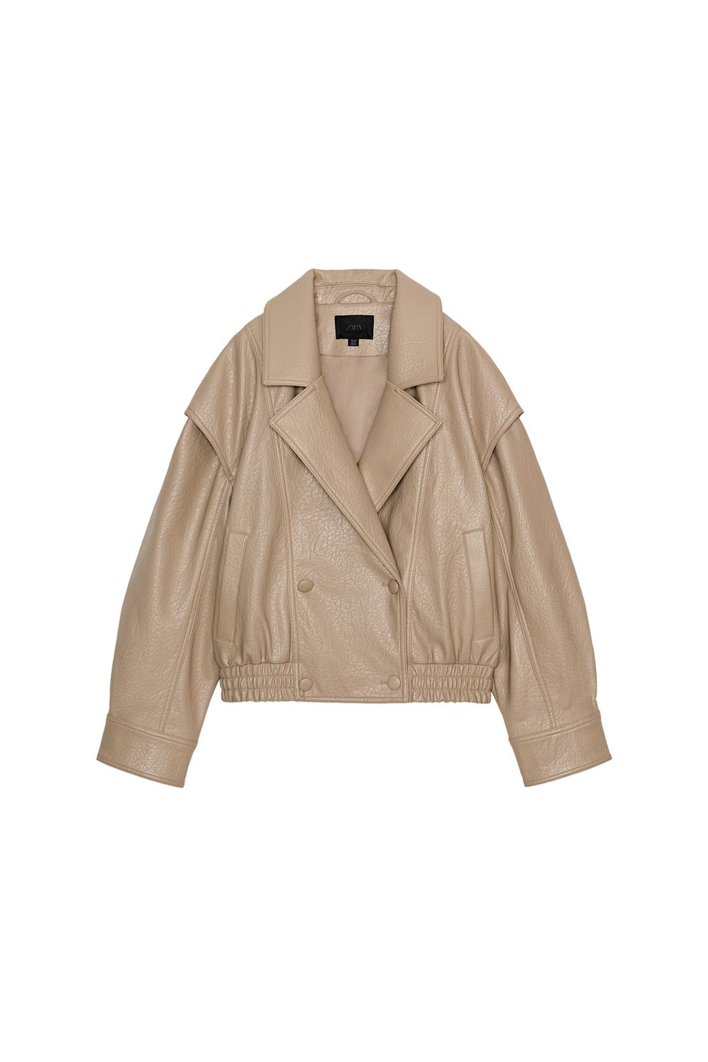 FAUX LEATHER BOMBER JACKET - image 3