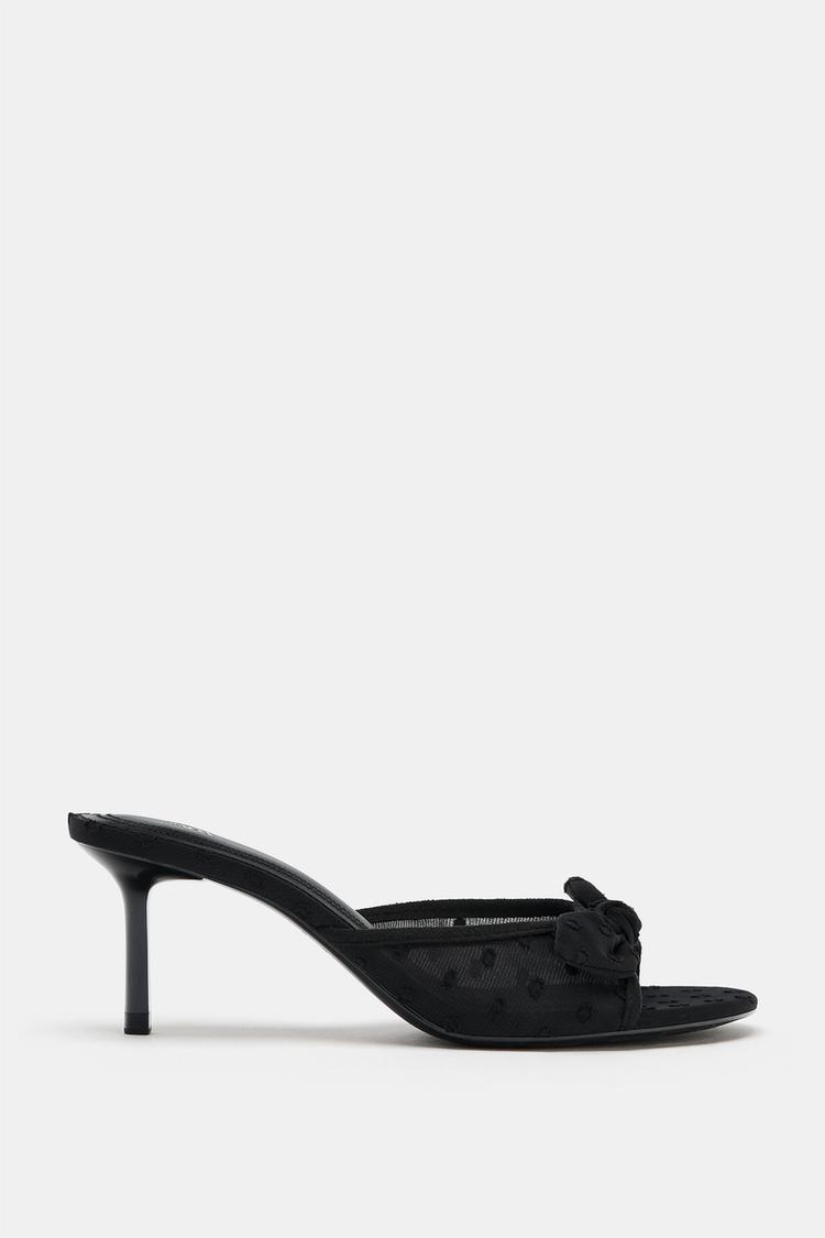 Sandalias de tacón de malla 4