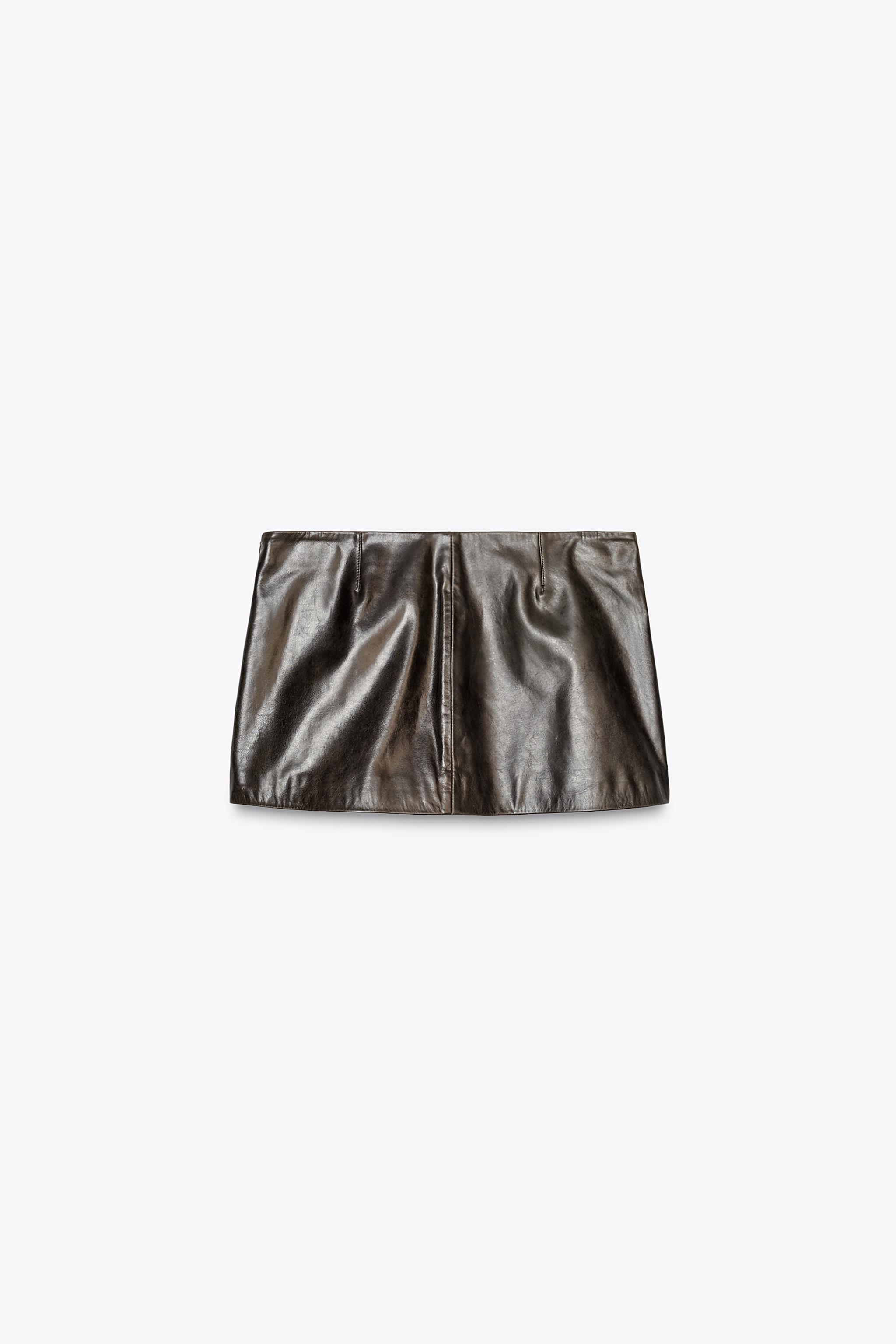 ZARA ZW COLLECTION LIMITED EDITION レザー100% スカート org.jpg