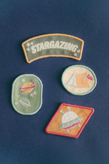 PACK OF CHILDREN'S SPACE PATCHES (PACK OF 4) - Multicoloured by Zara