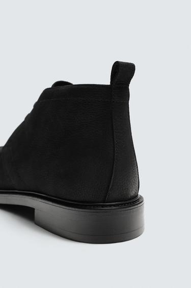 BOTTINES EN CUIR - Noir de Zara - Image 5