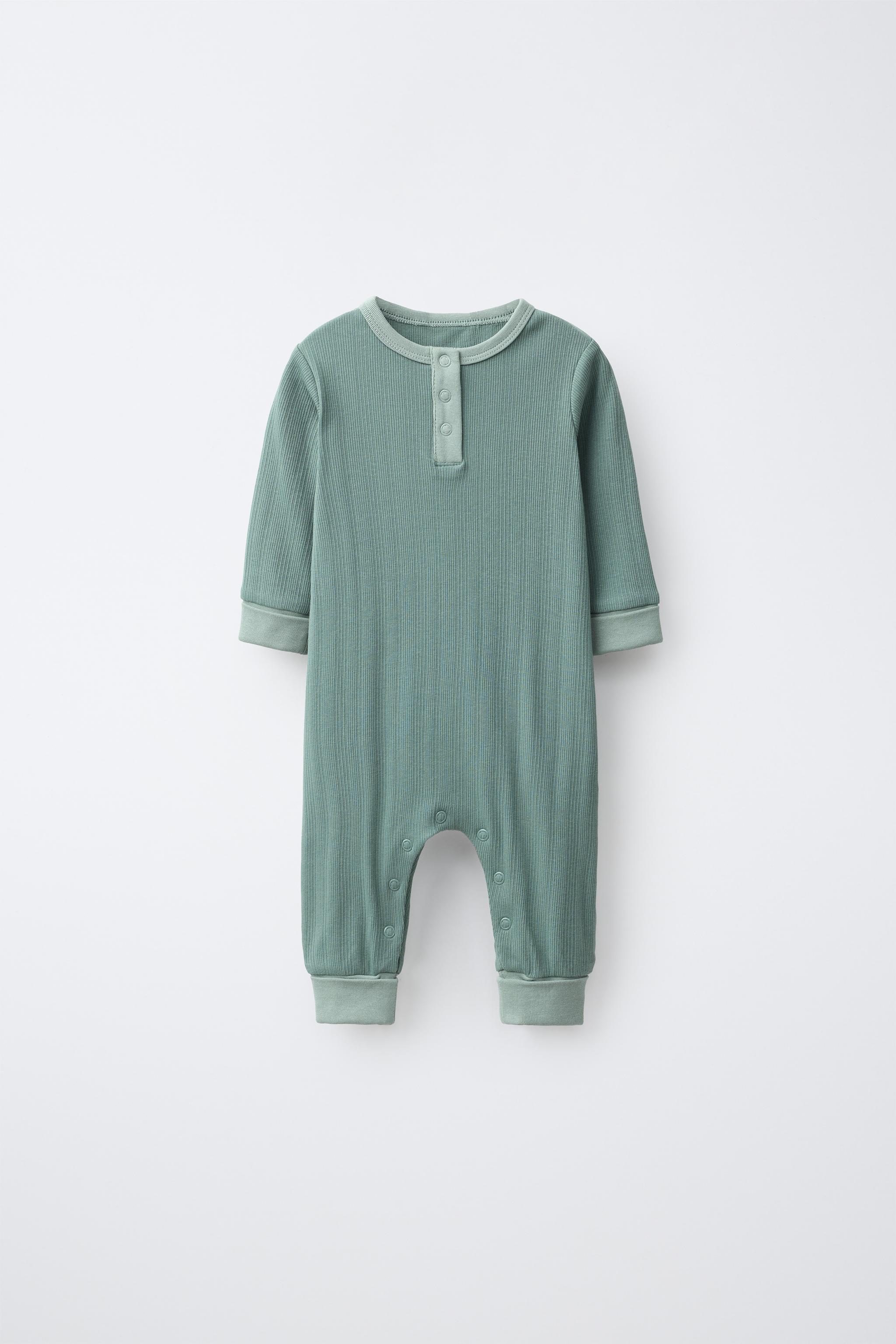 PLAIN SLEEPSUIT — Green