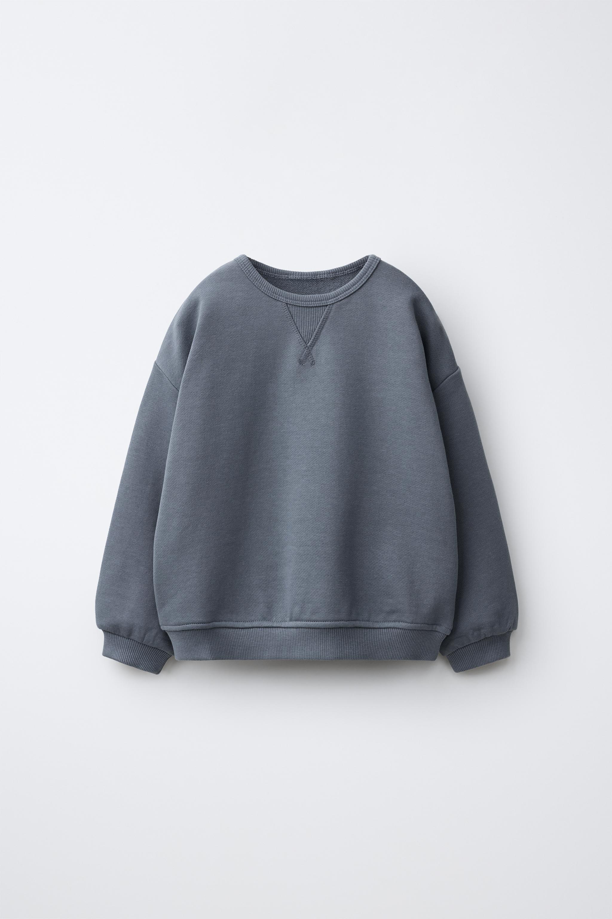 無地スウェットシャツ - ブルー | ZARA Japan / 日本