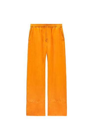 SATIN PYJAMA-STYLE TROUSERS