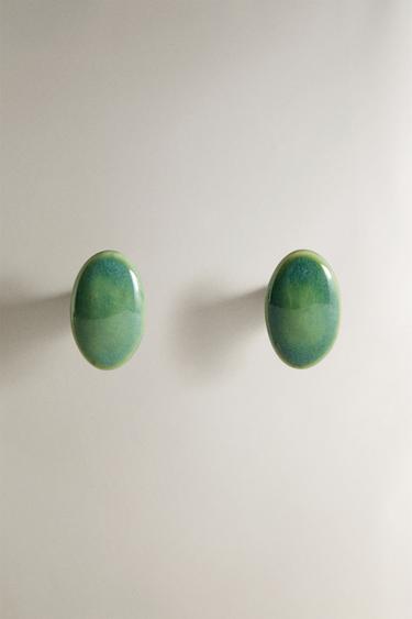LOT BOUTONS OVALES (LOT DE 2) - Vert bleu de Zara - Image 0
