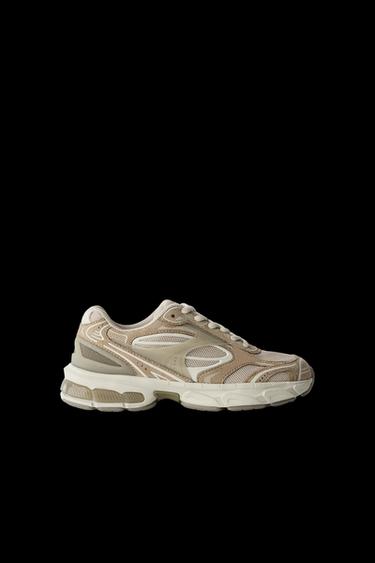 Zara MULTI-PIECE SNEAKERS - Brown
