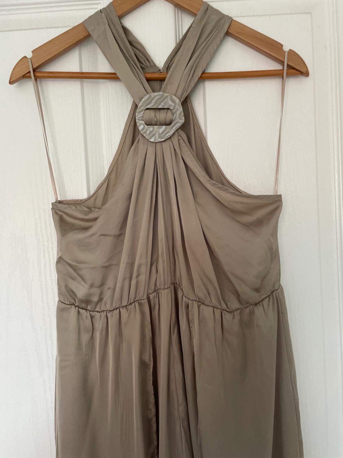 SATIN HALTERNECK JUMPSUIT - Image 2