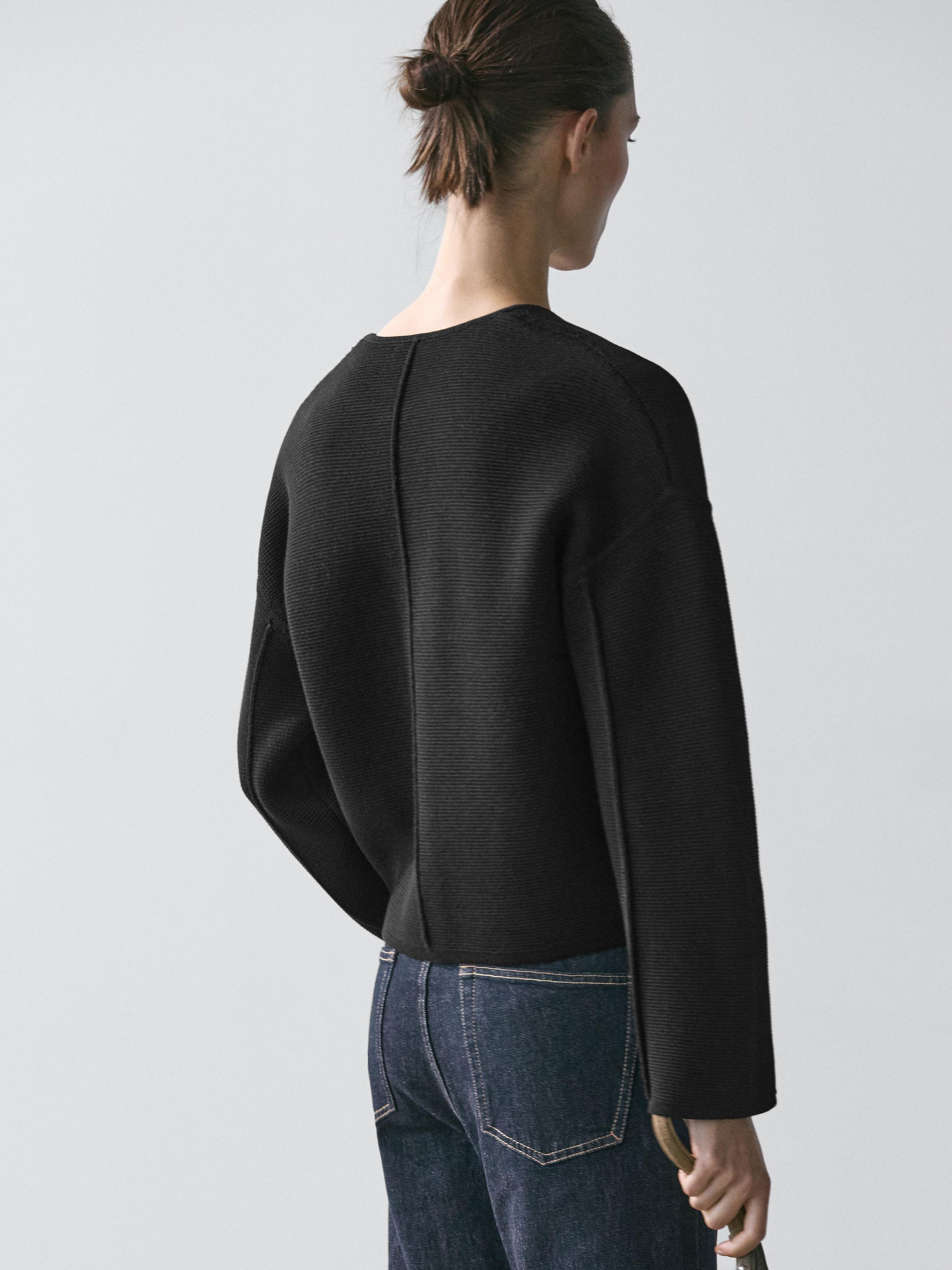 Cotton knit cardigan