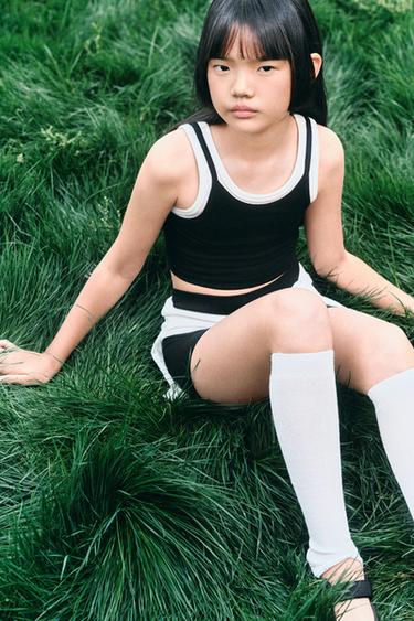 RIBBED SHORTS - Black by Zara