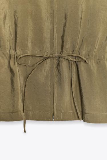 GILET FLUIDE AJUSTABLE - Vert olive de Zara - Image 3
