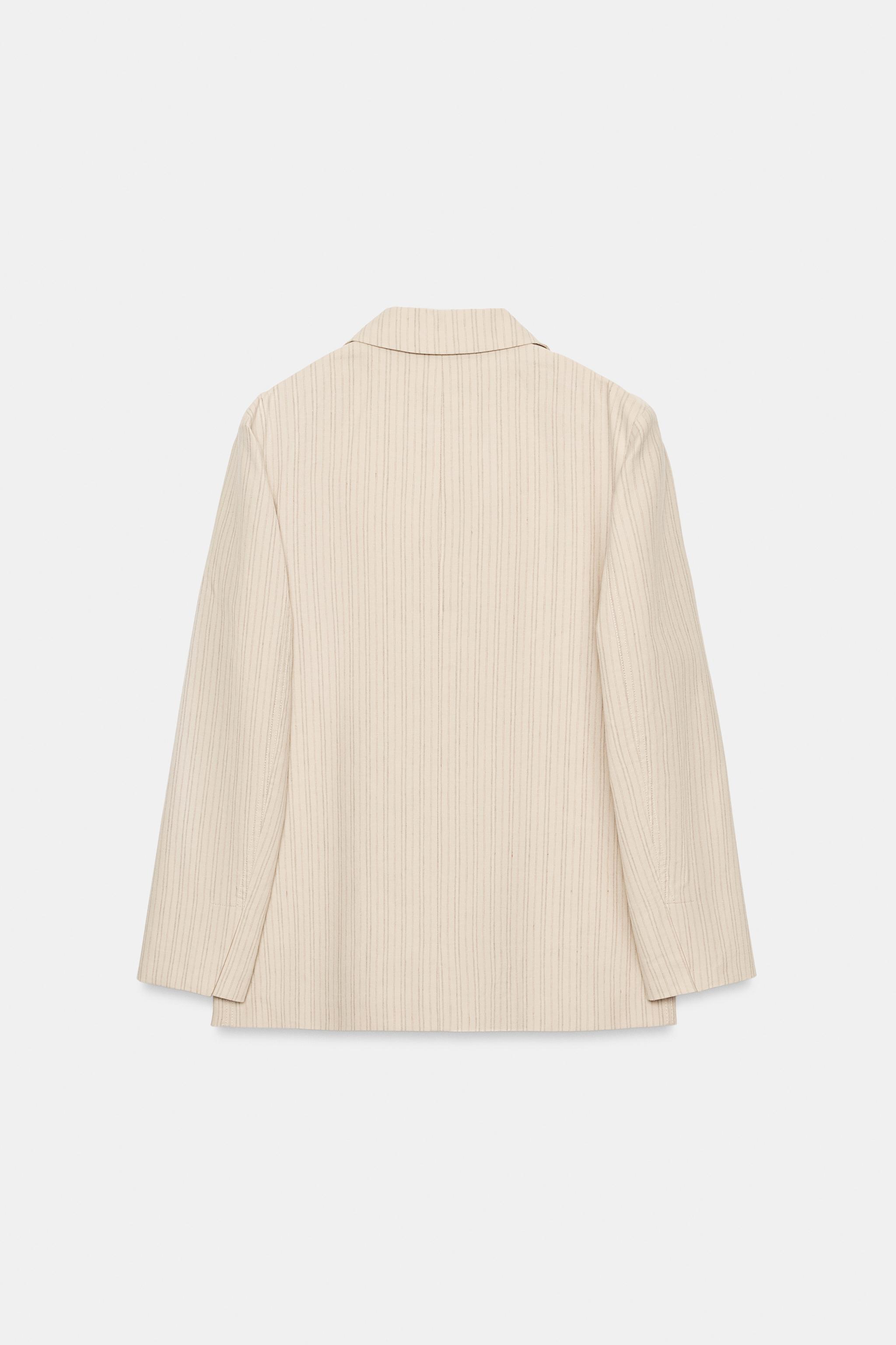 ZW COLLECTION STRIPED LINEN BLAZER