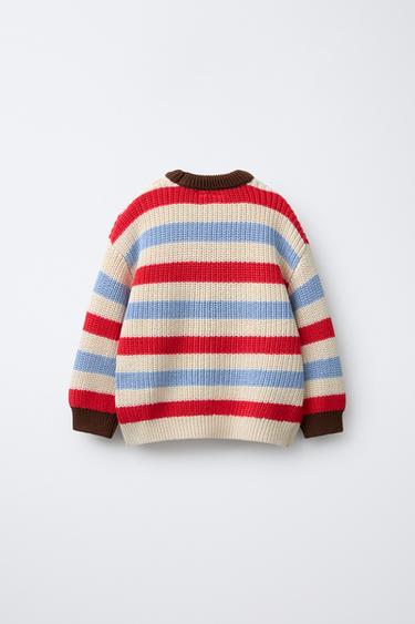 PULL EN MAILLE À RAYURES - rayures de Zara - Image 1
