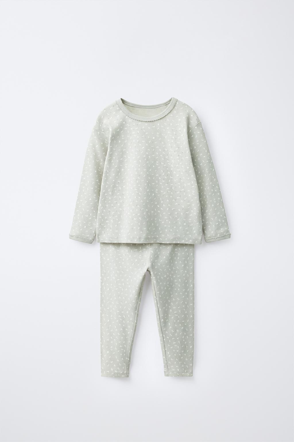 2-6 YEARS/ TINY FLORAL POINTELLE PYJAMAS