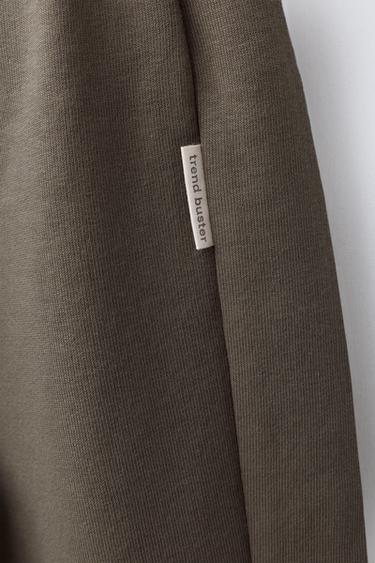 ENSEMBLE JOGGING SWEAT ET PANTALON JOGGER BASIQUE ÉTIQUETTE - Marron / Taupe de Zara - Image 6