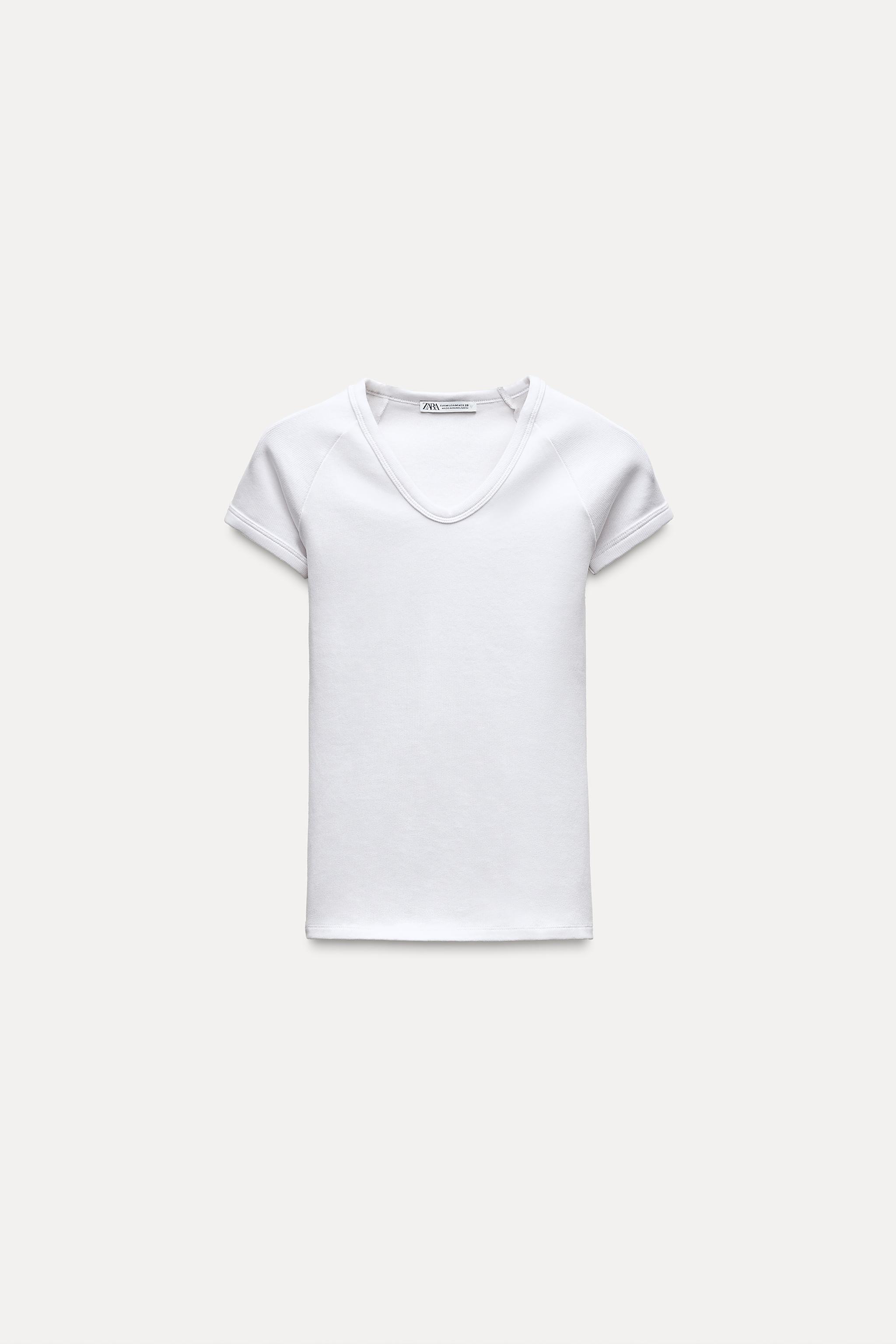 コレクション zara vネックtシャツ 透ける