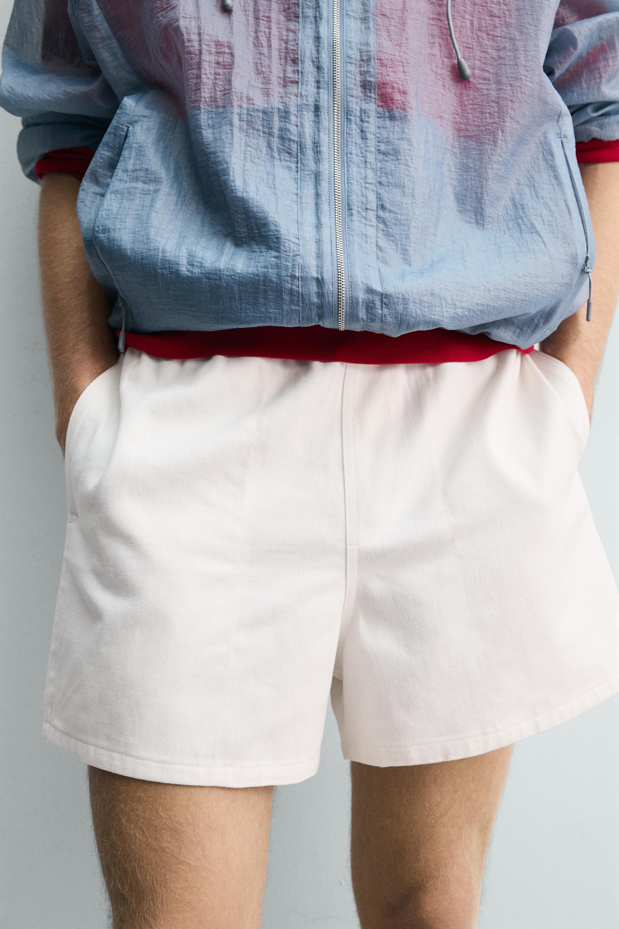 RELAXED FIT TEXTURED SHORTS