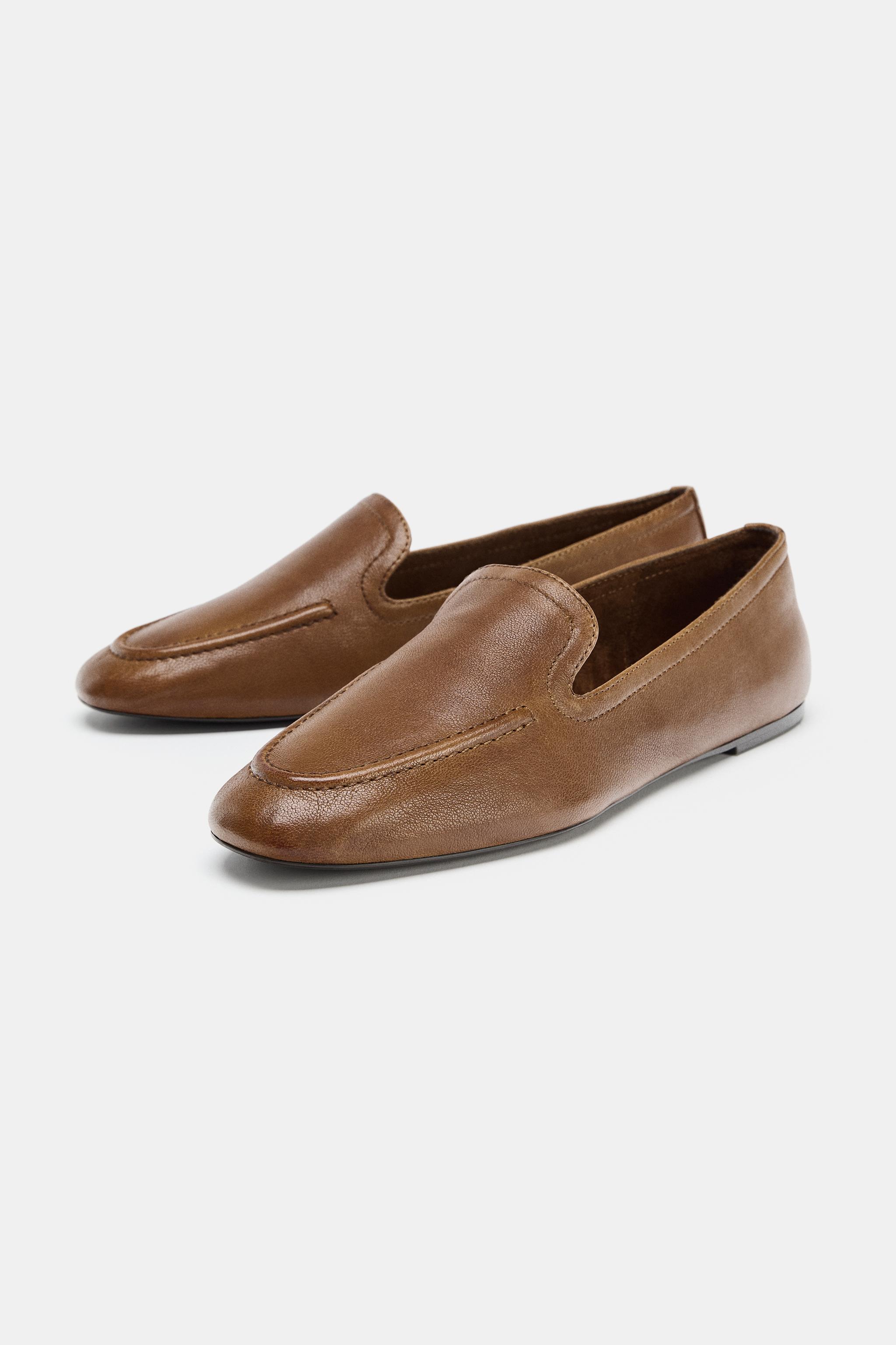 MOCASSINS EN CUIR À TIGE HAUTE