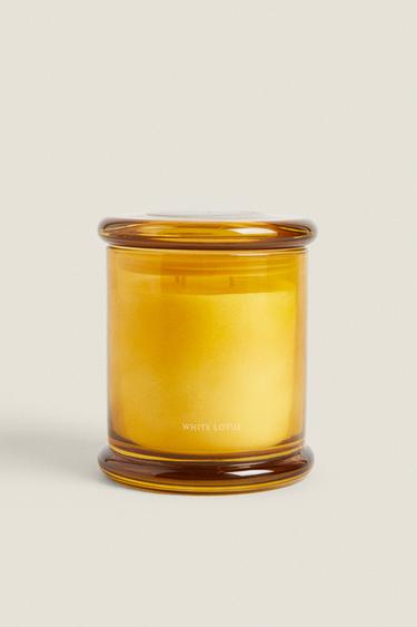 (500 G) WHITE LOTUS SCENTED CANDLE — Intense red 1