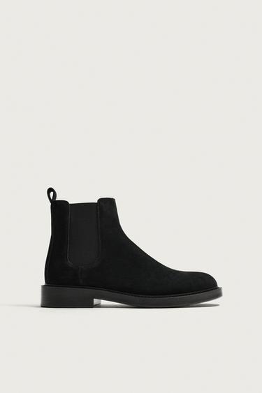 BOTA CHELSEA PIEL - Negro de Zara