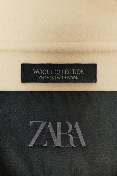 VESTE AVEC LAINE ZW COLLECTION - Crème de Zara - Image 4