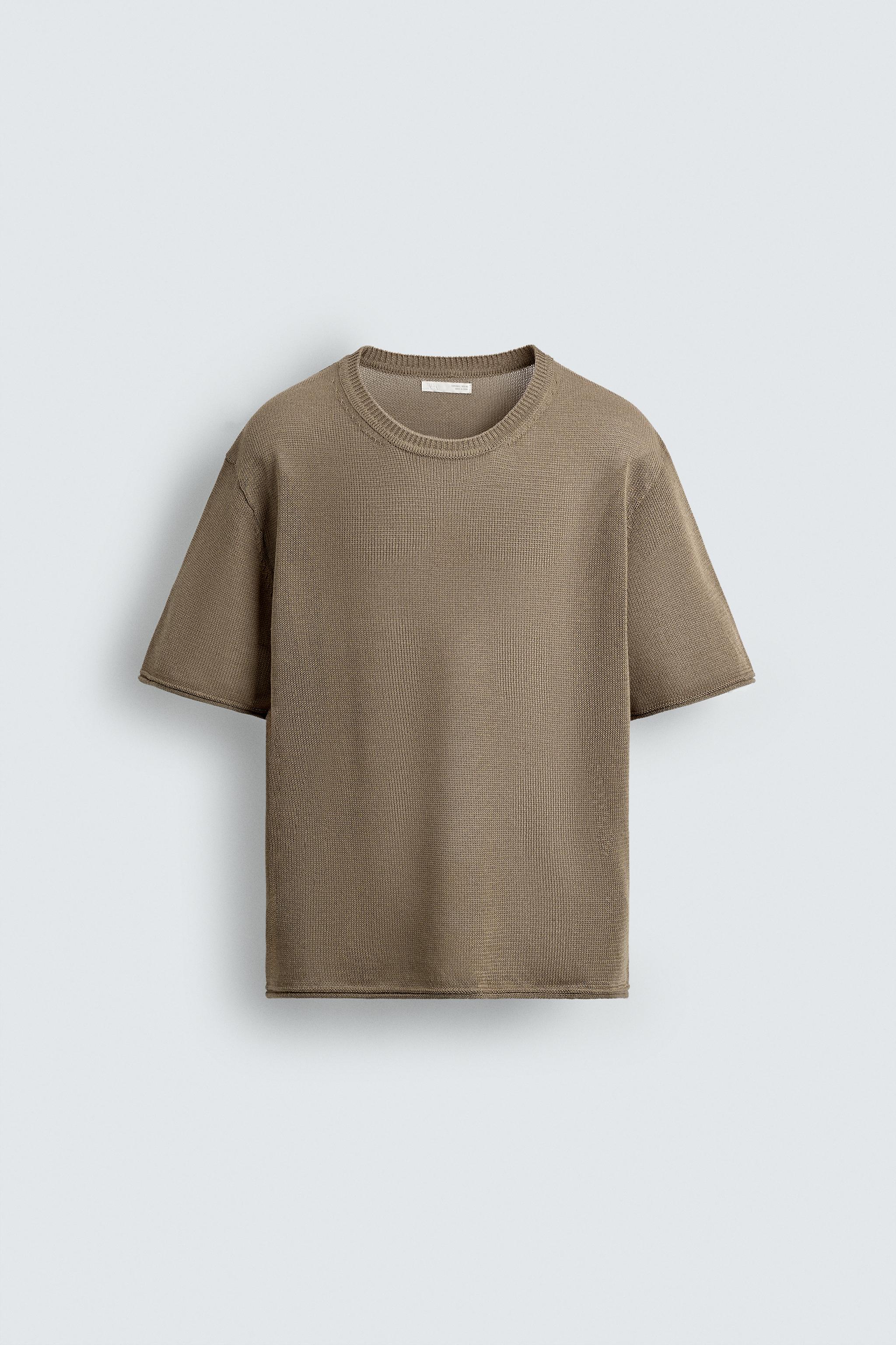 T-SHIRT EN MAILLE STRUCTURÉE