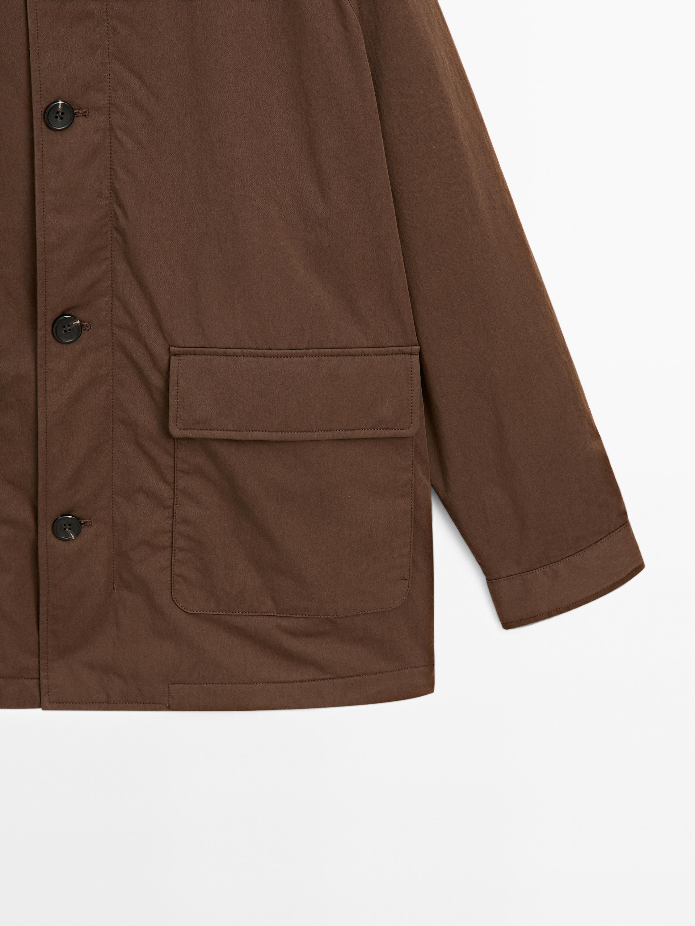 Parka courte détail col