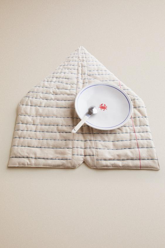 SET DE TABLE ENFANT AVION EN PAPIER - Écru de Zara - Image 4