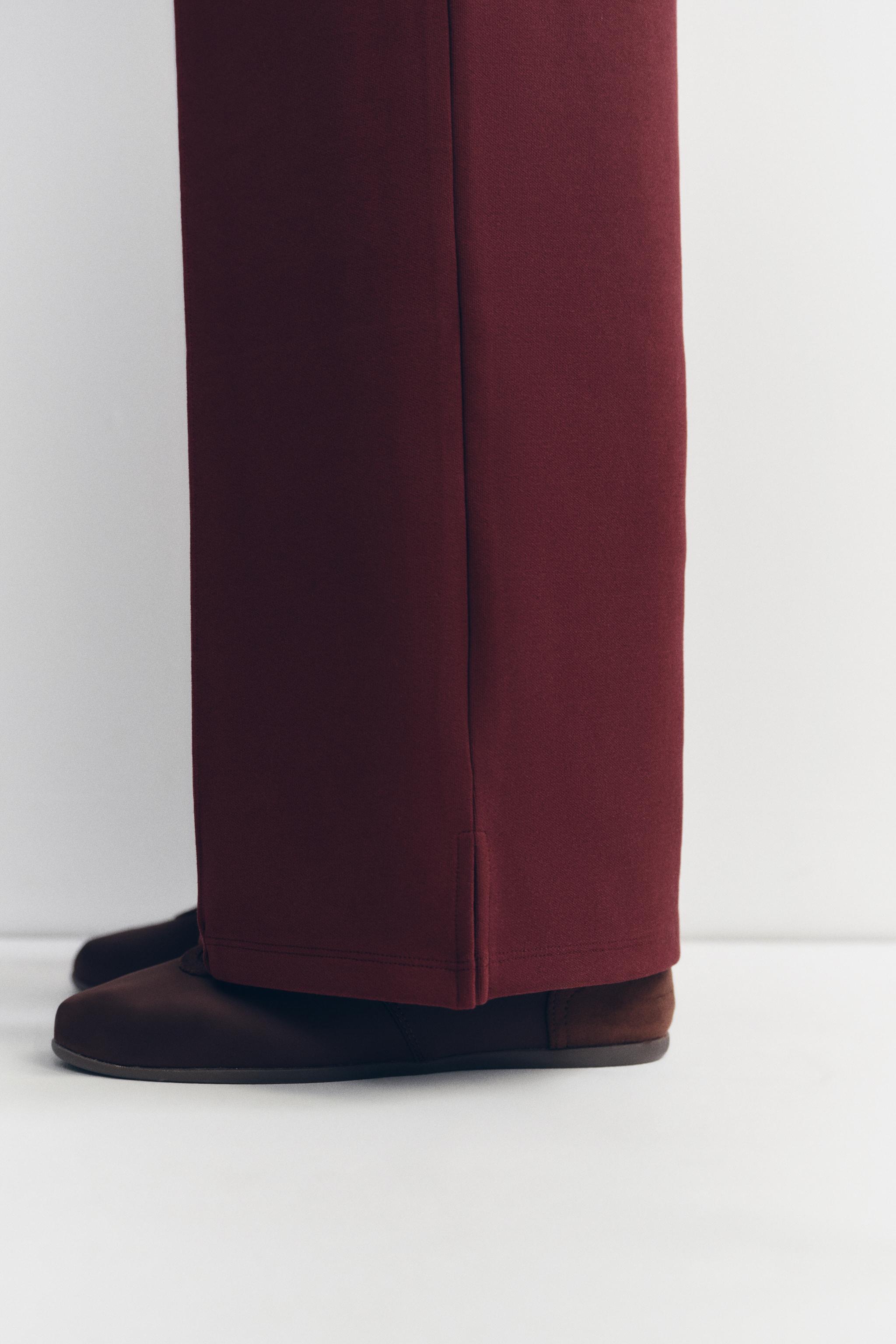 インターロック スリットパンツ - グレー | ZARA Japan / 日本