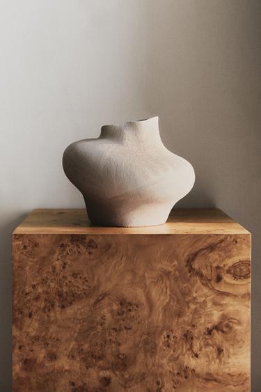 VASO CERÂMICA IRREGULAR - Branco da Zara