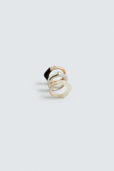 PACK OF 3 COMBINED RINGS - various by Zara - Image 1