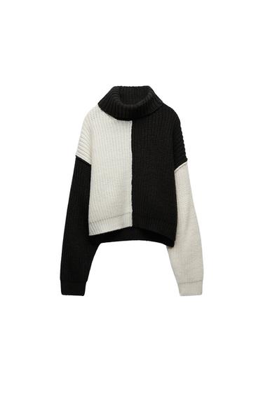 COLOUR BLOCK KNIT SWEATER