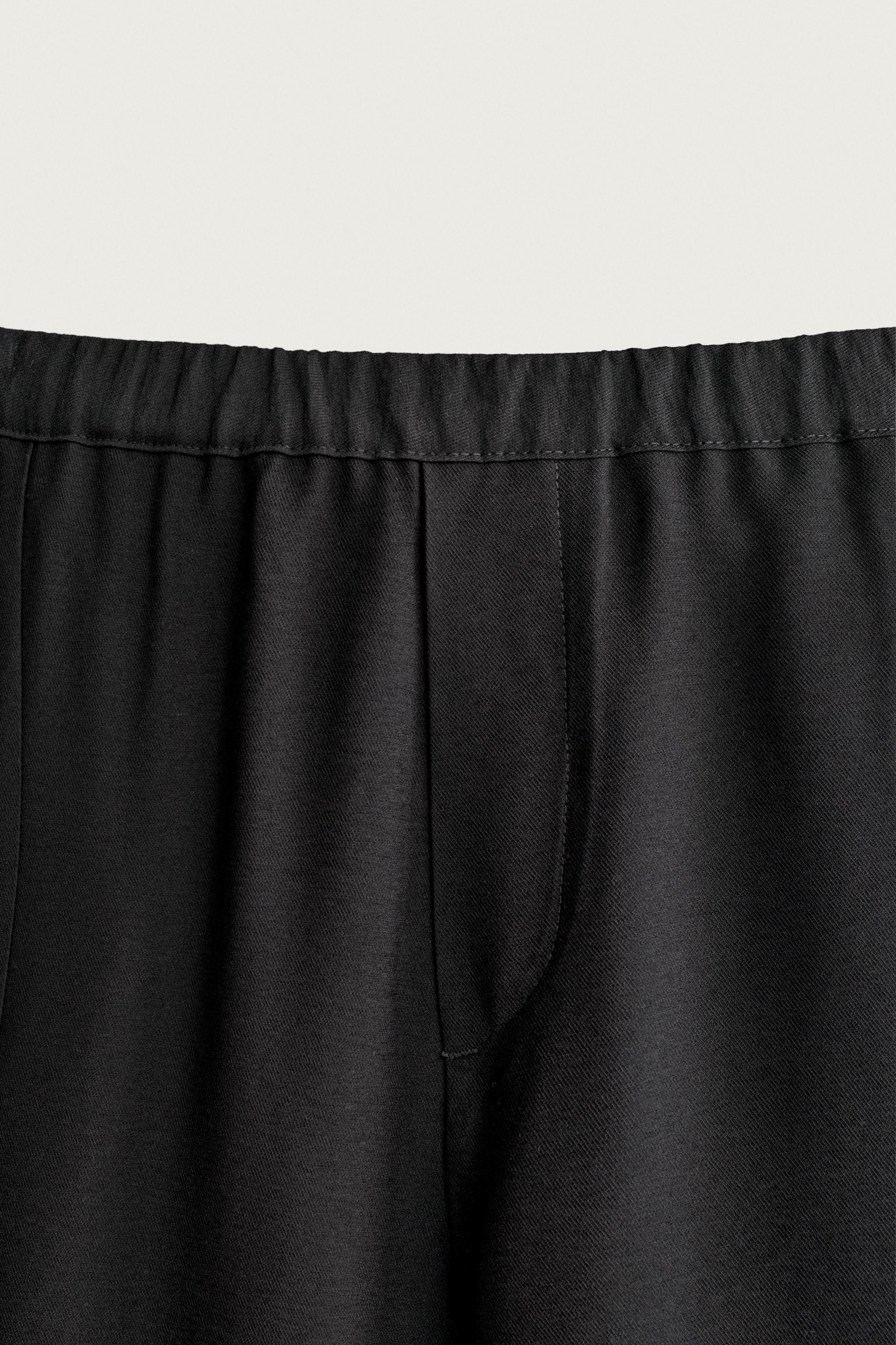 Мужские брюки Zara FLOWY BALLOON FIT PANTS — фото 8