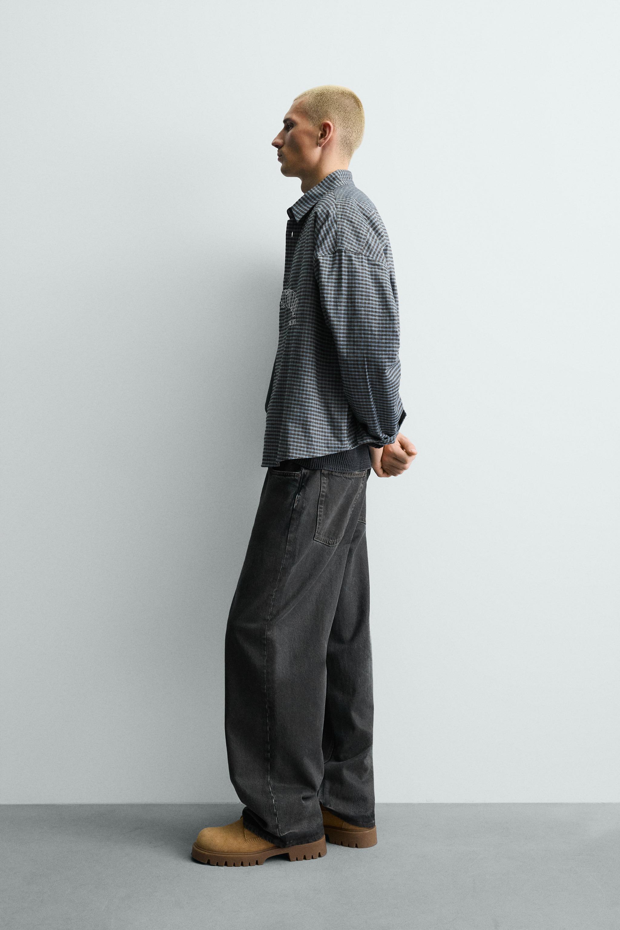 EMBROIDERED PLAID SHIRT