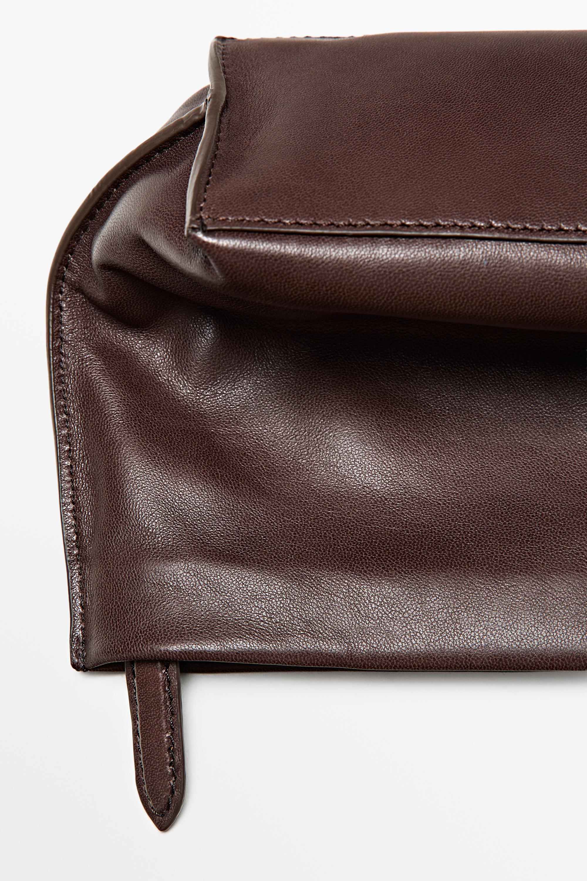Large soft nappa leather toiletry bag