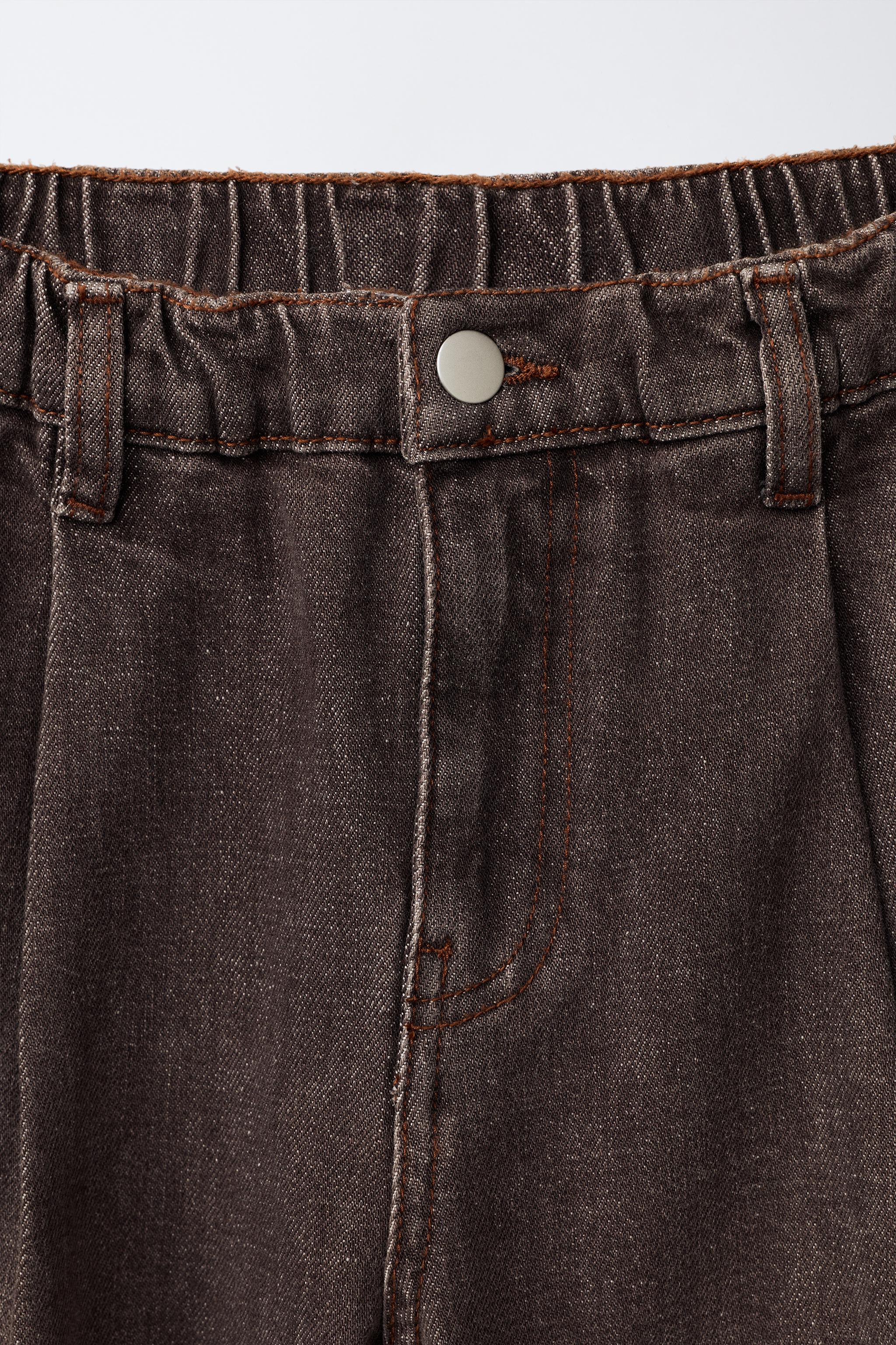 JEANS BALLOON EFFET DÉLAVÉ